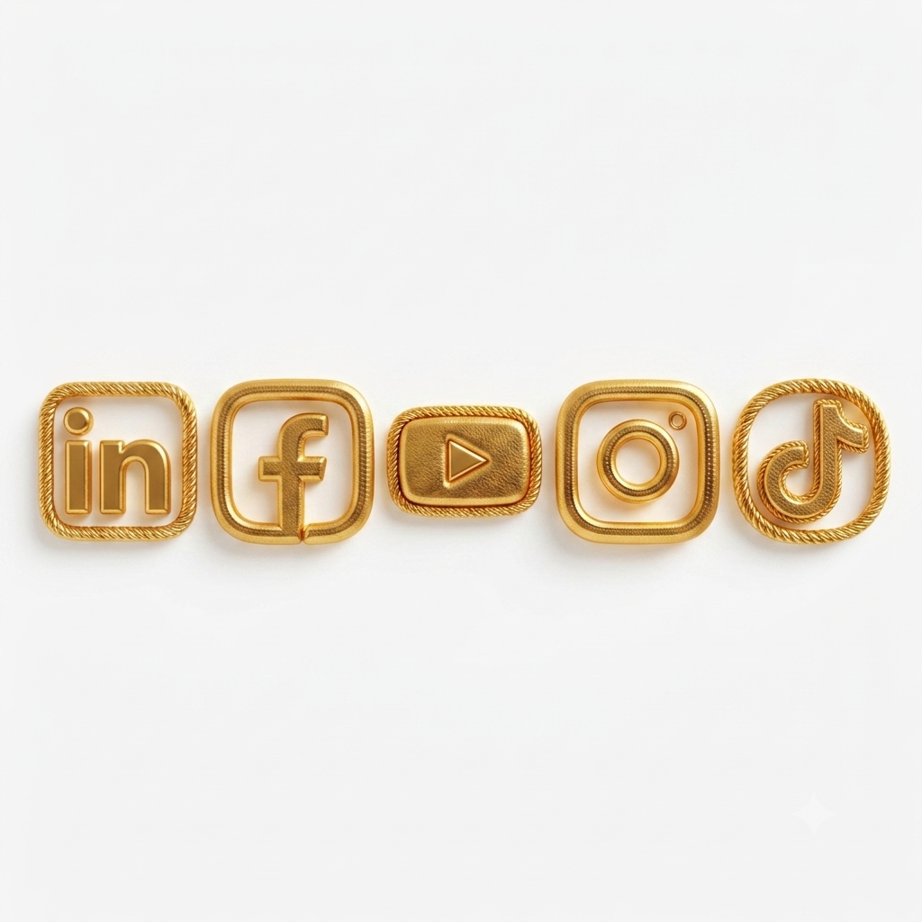حزمة أيقونات ذهبية ثلاثية الأبعاد (SVG) | Premium 3D Gold Icons Pack